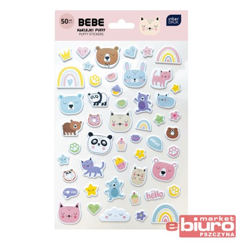 NAKLEJKI PUFFY 50SZT BB FRIENDS INTERDRUK