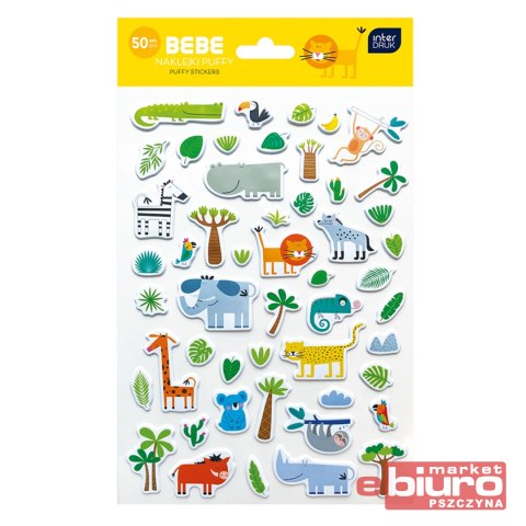 NAKLEJKI PUFFY 50SZT BB KIDS INTERDRUK