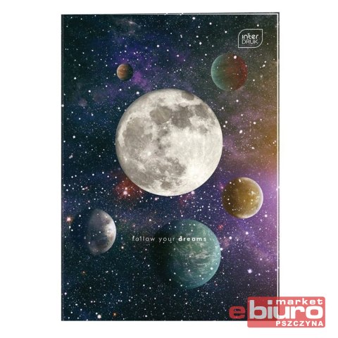 ZESZYT DO SŁÓWEK A6 32 KARTKI KRATKA SHAPE GALAXY