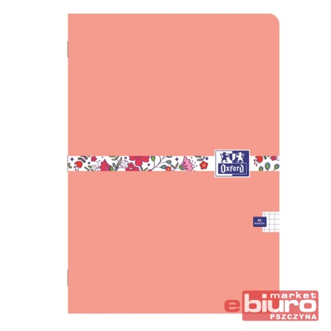 ZESZYT OXFORD FLORAL A4 60 KARTEK 90G KRATKA
