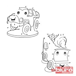 KOLOROWANKA POŁĄCZ KROPKI AUTA 2 5301159