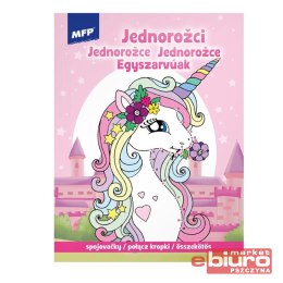 KOLOROWANKA POŁĄCZ KROPKI JEDNOROŻCE 5301156