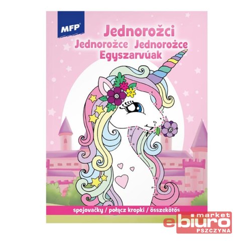 KOLOROWANKA POŁĄCZ KROPKI JEDNOROŻCE 5301156