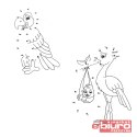 KOLOROWANKA POŁĄCZ KROPKI PTAKI 2 5301158
