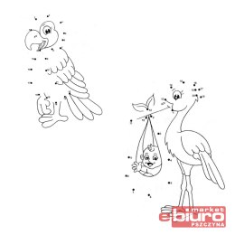 KOLOROWANKA POŁĄCZ KROPKI PTAKI 2 5301158