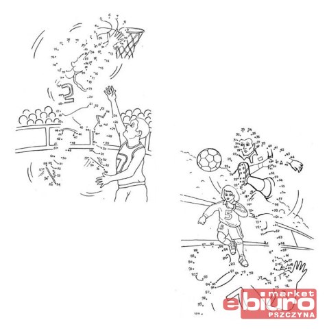 KOLOROWANKA POŁĄCZ KROPKI SPORT 5301160