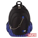 PLECAK 4-KOMOROWY STRIGHT BP-06 BLACK&BLUE