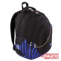 PLECAK 4-KOMOROWY STRIGHT BP-06 BLACK&BLUE