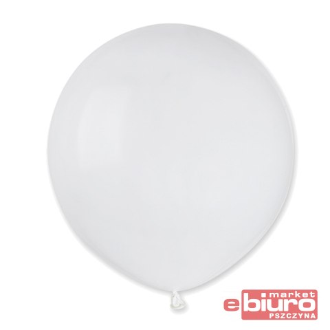 BALONY G19 PASTEL 19" BIAŁE 001/25SZT GODAN