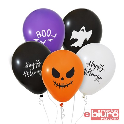 BALONY HAPPY HALLOWEEN 12"/5SZT GODAN