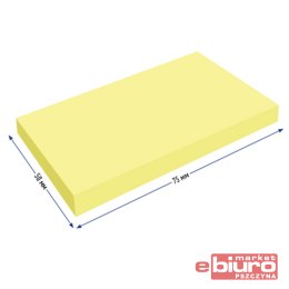 BERLINGO BLOCZEK SAMOPRZ LEPKI 50X75MM 80K N ŻÓŁT