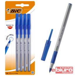 DŁUGOPIS ROUND STICK EXACT NIEBIESKI BLIS 4SZT BIC