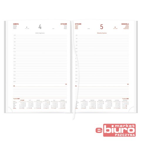 KALENDARZ A4 DZIENNY NEBRASKA NA MAGNES CZEKOLADA