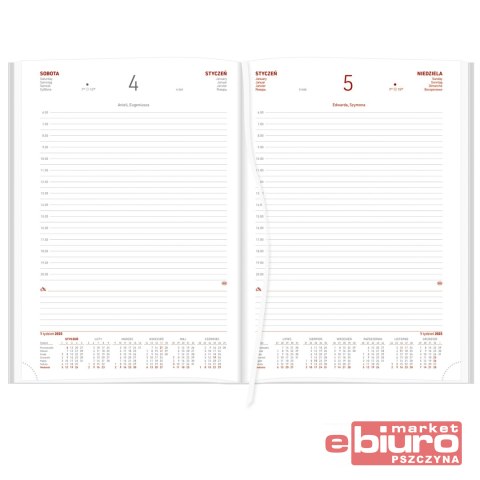 KALENDARZ A4 UKŁAD DZIENNY VIVELLA BEŻOWY