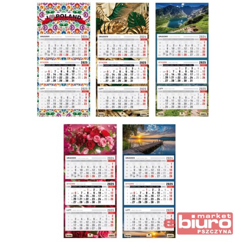 KALENDARZ TRÓJDZIELNY KT-1 PAN KALENDARZYK