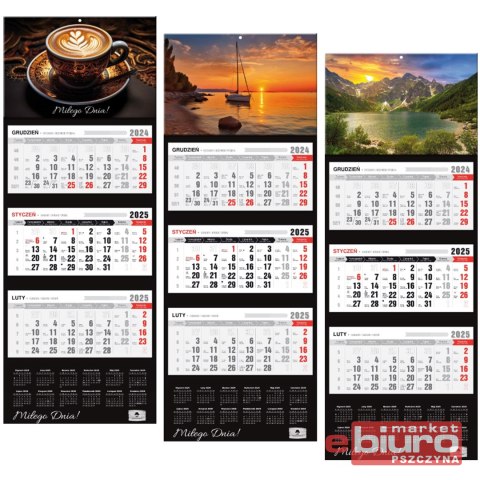 KALENDARZ TRÓJDZIELNY KT-2 PREMIUM PAN KALENDARZYK