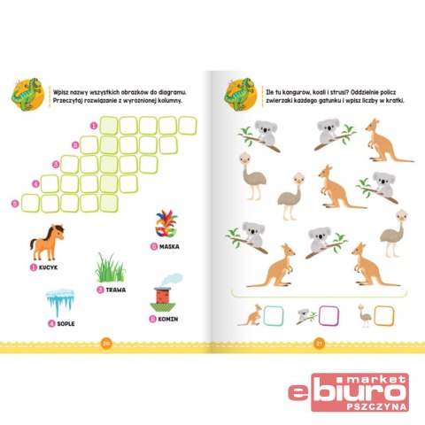 ŁAMIGŁÓWKI I KRZYŻÓWKI. KOLOROWE ZADANIA DLA 5+