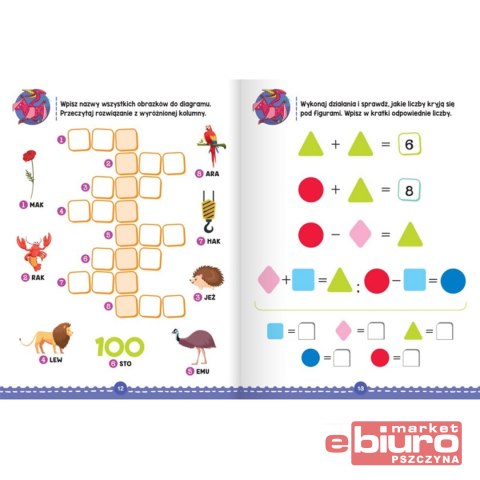 ŁAMIGŁÓWKI I KRZYŻÓWKI. WESOŁE ZADANIA DLA 6+