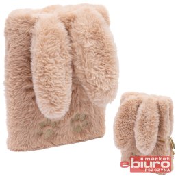 PAMIĘTNIK Z KŁÓDKĄ ASTRAPAP FLUFFY BUNNY A5 80K