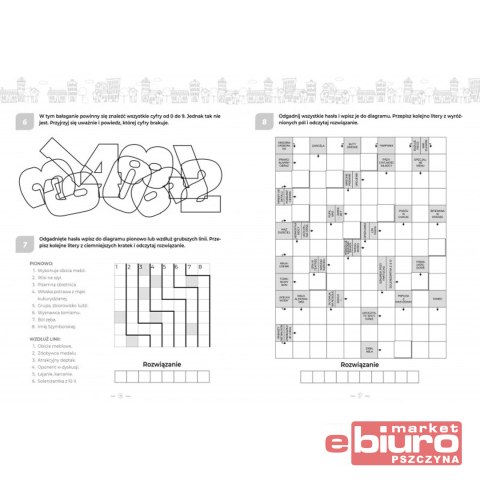 WIELKA KSIĘGA ŁAMIGŁÓWEK. KRZYŻÓWKI 8-12 LAT ZIELO