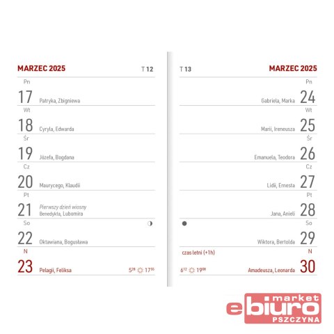 KALENDARZYK KIESZONKOWY A7 PCV A7036B WOKÓŁ NAS
