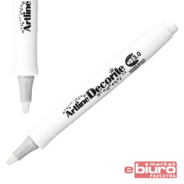 MARKER DECORITE ŚCIĘTY 3MM BIAŁY TOMA