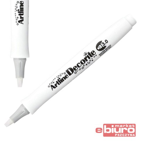 MARKER DECORITE ŚCIĘTY 3MM BIAŁY TOMA