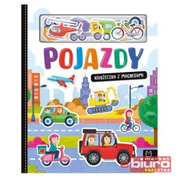 POJAZDY. KSIĄŻECZKA Z MAGNESAMI