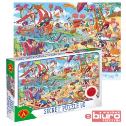 PUZZLE OBSERWACYJNE Z LUPĄ 90ELEM. PLAŻA ALEXANDER