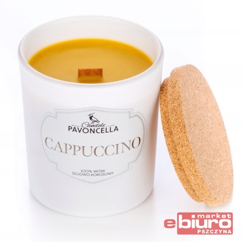 ŚWIECZKA CAPPUCCINO BIAŁA 135G PAVONCELLA