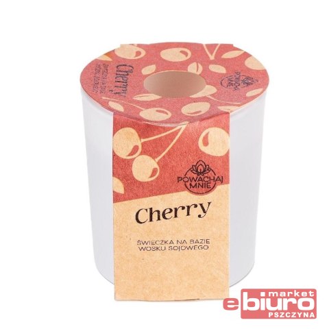 ŚWIECZKA SOJOWA CHERRY BIAŁA 130 ML PAVONCELLA