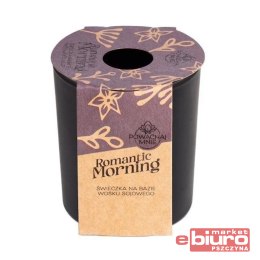 ŚWIECZKA SOJOWA ROMANTIC MORNING CZARNA 130ML PAVONCELLA