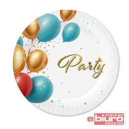 TALERZYKI PAPIEROWE PARTY 18CM 6SZT BB GODAN