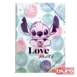 TECZKA PP A3 Z GUMKĄ STITCH PASTEL DISNEY FASHION