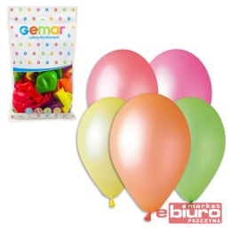 BALON GF90 FLUOR 10'' RÓŻNOKOLOROWY 100 SZT GODAN