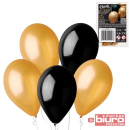 BALONY BEAUTY&CHARM 3 ZŁOTE 2 CZARNE 12