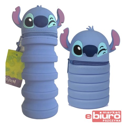 DISNEY BLUE SASZETKA SILIK Z GŁÓWKĄ STITCH