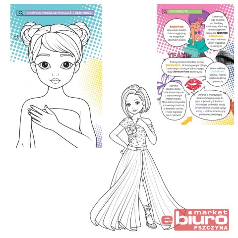 KOLOROWANKA SZALONEJ DZIEWCZYNKI. SUPERMOD Z NAKLE