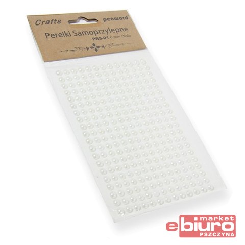 PEREŁKI SAMOPRZYLEPNE PRS-01 6MM BIAŁE PSH