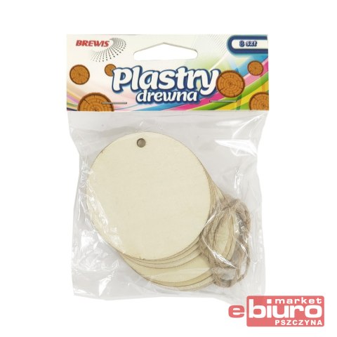 PLASTRY DREWNA Z OTWOREM 6CM PD3 BREWIS