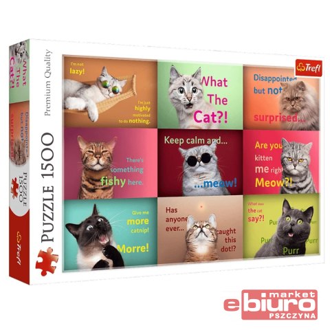 PUZZLE 1500 ZABAWNE KOCIĘTA PORTRETY