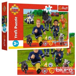 PUZZLE 30 GOTOWI DO POMOCY STRAŻAK SAM TREFL