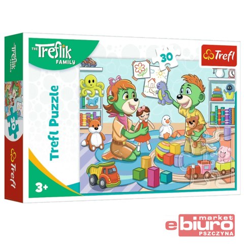 PUZZLE 30 RADOSNA RODZINA TREFLIKÓW TREFL