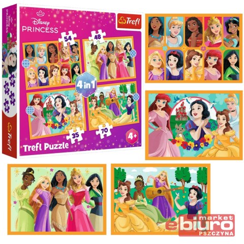 PUZZLE 4W1 BAJKOWE HISTORIE 34651 TREFL