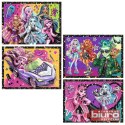 PUZZLE 4W1 ELEKRYZUJĄCY DZIEŃ MONSTER HIGH TREFL