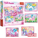 PUZZLE 4W1 JEDNOROŻCE I MAGIA 3892 TREFL