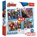 PUZZLE 4W1 ODWAŻNI AVENGERSI 34386 TREFL