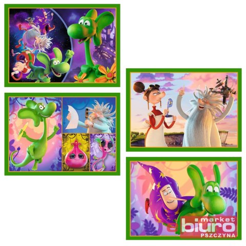 PUZZLE 4W1 ŚWIAT SMOKA DIPLODOKA TREF