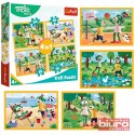 PUZZLE 4W1 TREFLIKI NA WAKACJACH 34623 TREFL