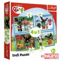 PUZZLE 4W1 WESOŁY BING 34631 TREFL